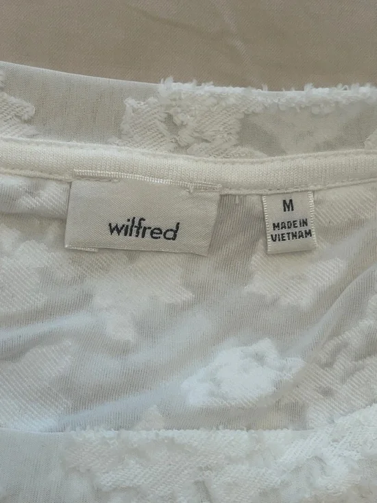 Wilfred White Floral Lace Tunic Top - Picture 3 of 5